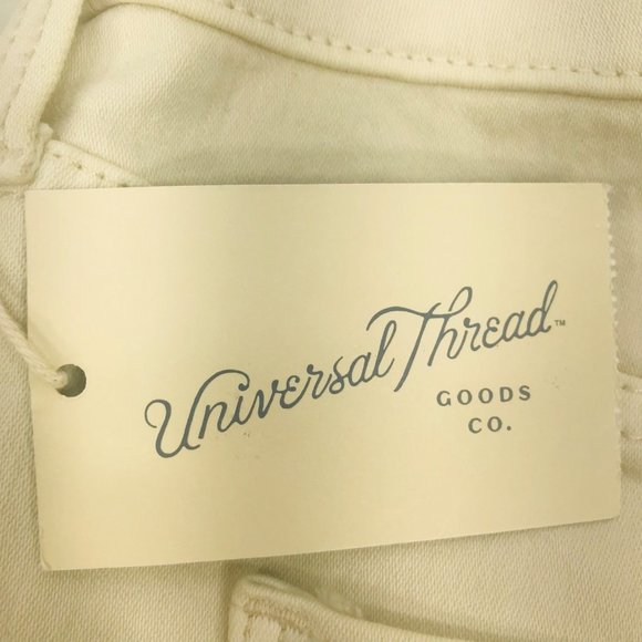 Universal Thread Women's Size 18 Reg High Rise Skinny Jeans Ecru New With Tags - Picture 13 of 15